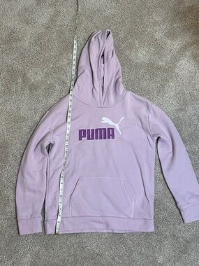Puma Lilac Hoodie with White Puma Logo